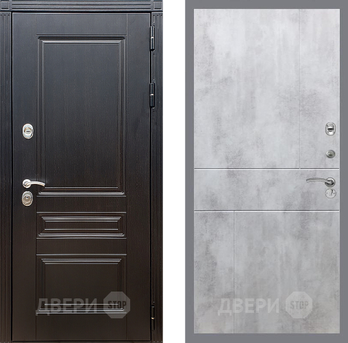 Входная металлическая Дверь Стоп МЕГАПОЛИС ФЛ-290 Бетон светлый в Видное