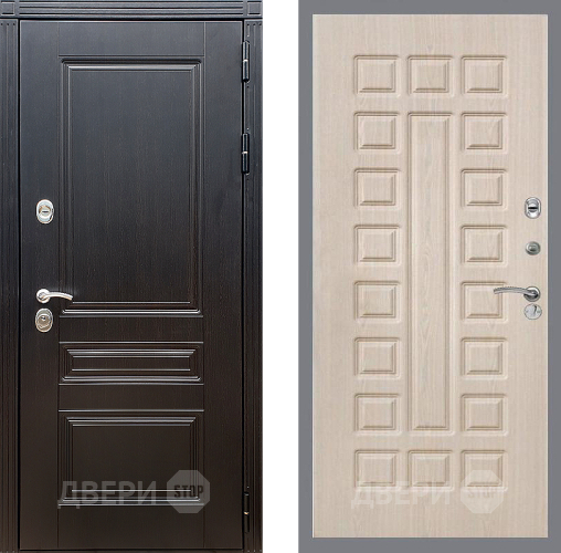 Входная металлическая Дверь Стоп МЕГАПОЛИС ФЛ-183 Беленый дуб в Видное