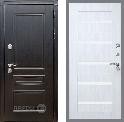 Входная металлическая Дверь Стоп МЕГАПОЛИС СБ-14 Сандал белый в Видное