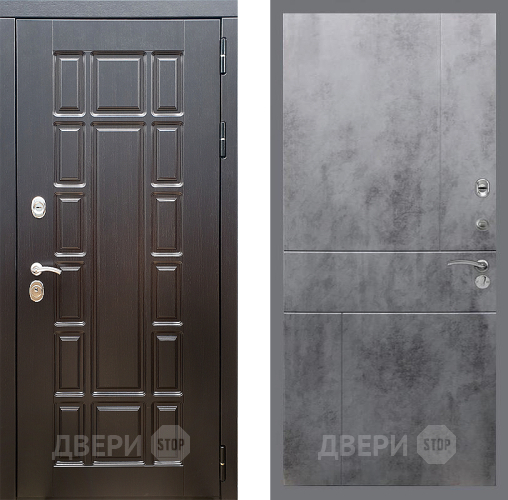 Входная металлическая Дверь Стоп НЬЮ ЙОРК ФЛ-290 Бетон темный в Видное