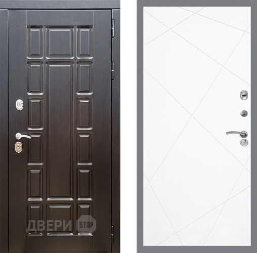 Входная металлическая Дверь Стоп НЬЮ ЙОРК ФЛ-291 Силк Сноу в Видное