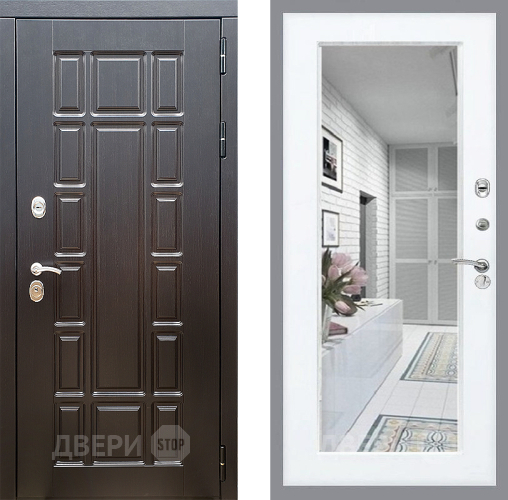 Входная металлическая Дверь Стоп НЬЮ ЙОРК Зеркало Силк Сноу в Видное