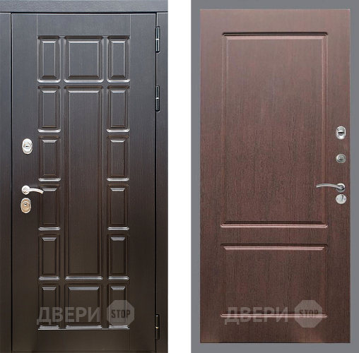 Входная металлическая Дверь Стоп НЬЮ ЙОРК ФЛ-117 Орех премиум в Видное