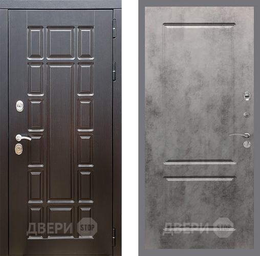 Входная металлическая Дверь Стоп НЬЮ ЙОРК ФЛ-117 Бетон темный в Видное