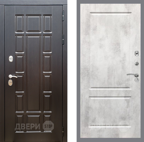 Входная металлическая Дверь Стоп НЬЮ ЙОРК ФЛ-117 Бетон светлый в Видное