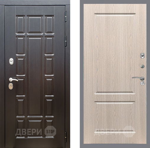 Входная металлическая Дверь Стоп НЬЮ ЙОРК ФЛ-117 Беленый дуб в Видное