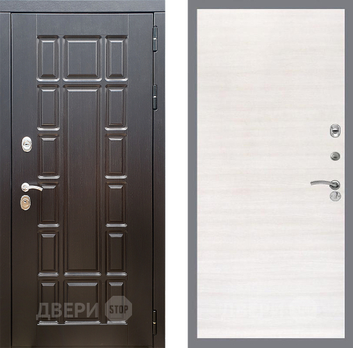 Входная металлическая Дверь Стоп НЬЮ ЙОРК Гладкая Акация светлая в Видное