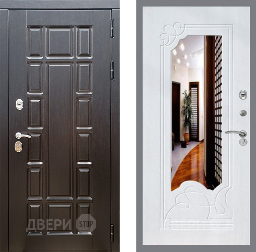 Дверь Стоп НЬЮ ЙОРК ЗкркалоФЛ-147 Ясень белый в Видное