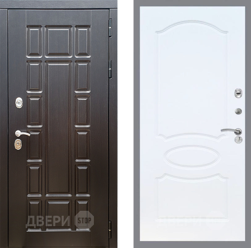 Входная металлическая Дверь Стоп НЬЮ ЙОРК ФЛ-128 Белый ясень в Видное
