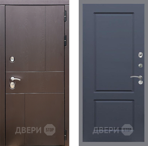 Входная металлическая Дверь Стоп УРБАН ФЛ-117 Силк титан в Видное