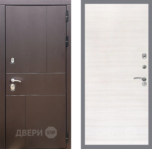 Входная металлическая Дверь Стоп УРБАН Гладкая Акация светлая в Видное