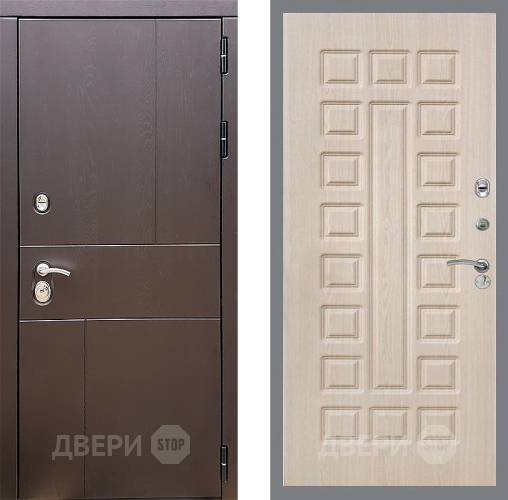 Входная металлическая Дверь Стоп УРБАН ФЛ-183 Беленый дуб в Видное