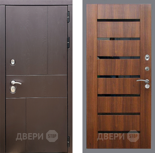 Входная металлическая Дверь Стоп УРБАН СБ-14 Орех бренди в Видное