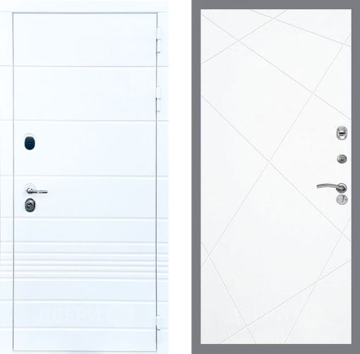 Входная металлическая Дверь Стоп ТРЕНДО ФЛ-291 Силк Сноу в Видное