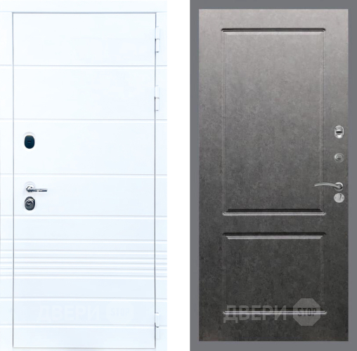 Входная металлическая Дверь Стоп ТРЕНДО ФЛ-117 Штукатурка графит в Видное