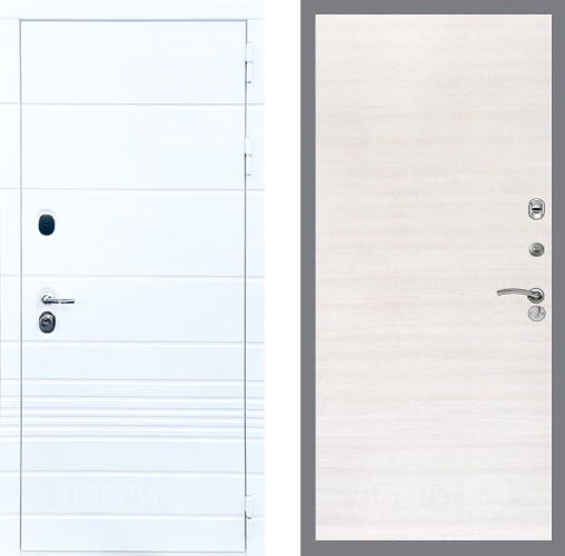 Входная металлическая Дверь Стоп ТРЕНДО Гладкая Акация светлая в Видное