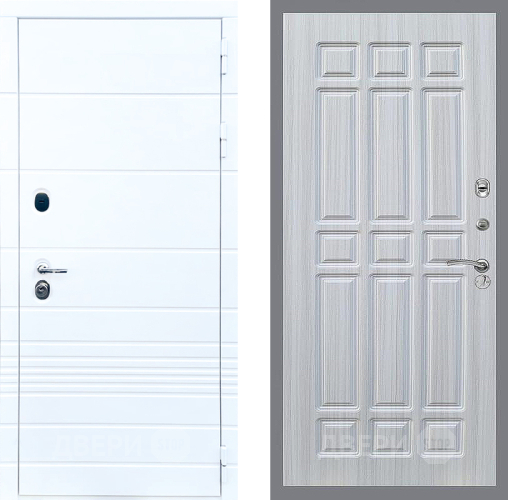 Входная металлическая Дверь Стоп ТРЕНДО ФЛ-33 Сандал белый в Видное