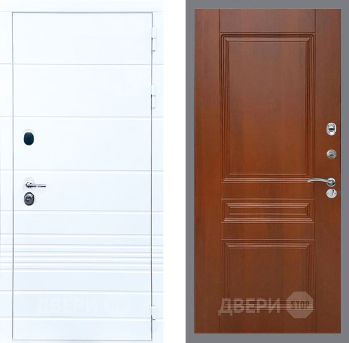 Входная металлическая Дверь Стоп ТРЕНДО ФЛ-243 Итальянский орех в Видное