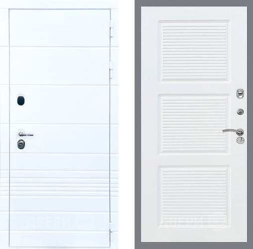 Входная металлическая Дверь Стоп ТРЕНДО ФЛ-1 Силк Сноу в Видное