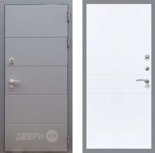Дверь Стоп АРТ ГРАФИТ ФЛ-290 Силк Сноу в Видное