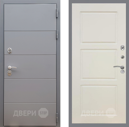 Входная металлическая Дверь Стоп АРТ ГРАФИТ ФЛ-3 Шампань в Видное