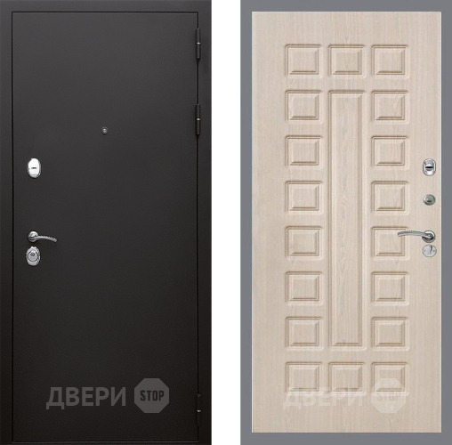 Входная металлическая Дверь Стоп КЛАССИК Шагрень ФЛ-183 Беленый дуб в Видное