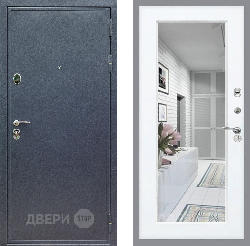 Дверь Стоп СИЛЬВЕР Зеркало Силк Сноу в Видное