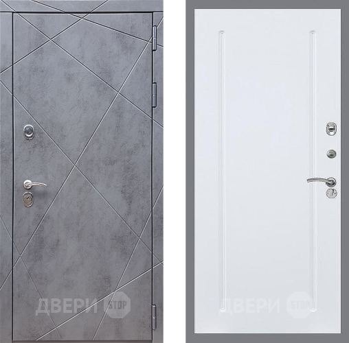 Входная металлическая Дверь Стоп Лучи ФЛ-68 Силк Сноу в Видное