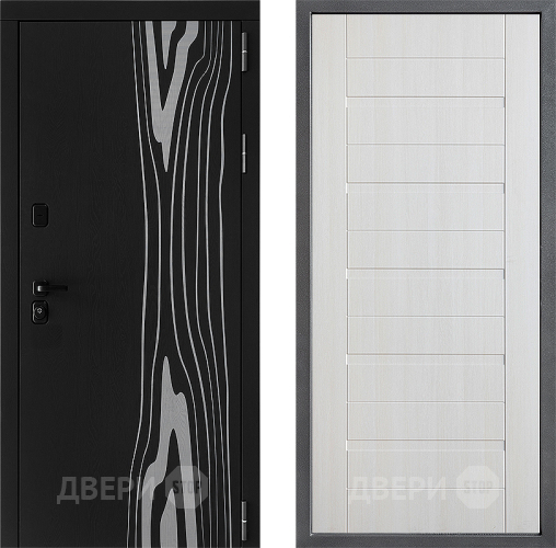 Входная металлическая Дверь Дверной континент ДК-12 ФЛ-70 Лиственница белая в Видное