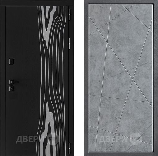 Входная металлическая Дверь Дверной континент ДК-12 ФЛ-655 Бетон серый в Видное