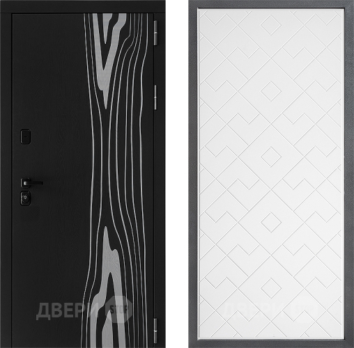 Входная металлическая Дверь Дверной континент ДК-12 ФЛ-Тиффани Белый софт в Видное