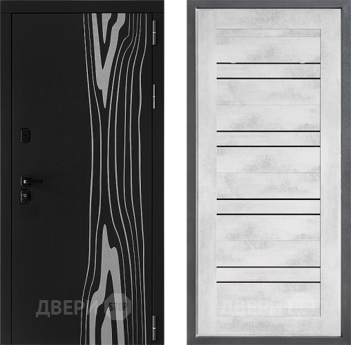 Входная металлическая Дверь Дверной континент ДК-12 ФЛ-49 Бетон снежный в Видное