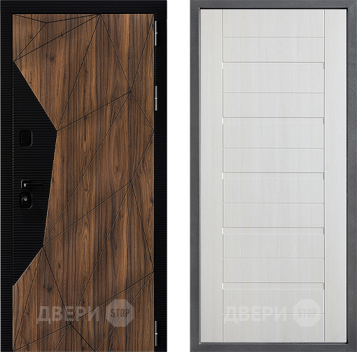 Входная металлическая Дверь Дверной континент ДК-11 ФЛ-70 Лиственница белая в Видное