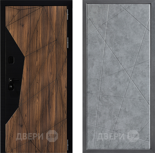 Входная металлическая Дверь Дверной континент ДК-11 ФЛ-655 Бетон серый в Видное