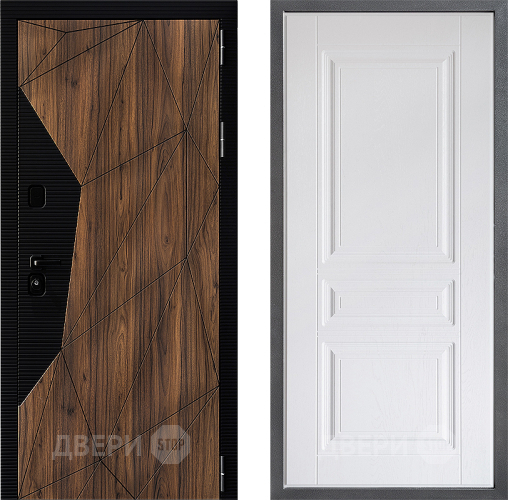 Входная металлическая Дверь Дверной континент ДК-11 ФЛ-243 Альберо Браш серебро в Видное