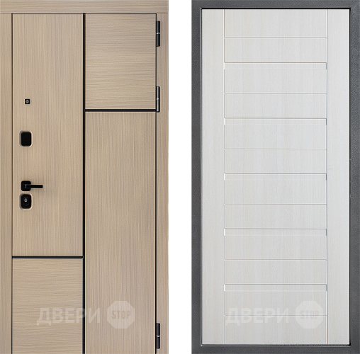 Входная металлическая Дверь Дверной континент ДК-14 ФЛ-70 Лиственница белая в Видное