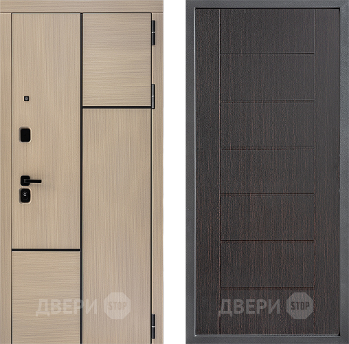 Входная металлическая Дверь Дверной континент ДК-14 ФЛ-Лайн Венге в Видное