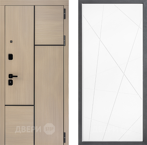 Входная металлическая Дверь Дверной континент ДК-14 ФЛ-655 Белый софт в Видное