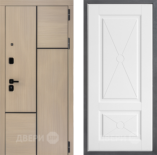 Входная металлическая Дверь Дверной континент ДК-14 ФЛ-617 Софт милк в Видное