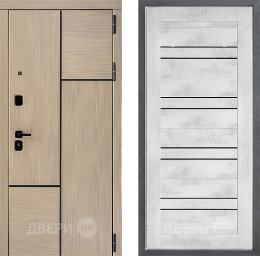 Входная металлическая Дверь Дверной континент ДК-14 ФЛ-49 Бетон снежный в Видное