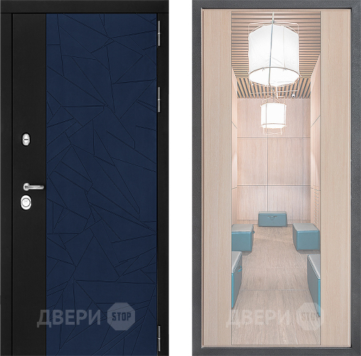 Дверь Дверной континент ДК-9 ФЛЗ-1 Зеркало Капучино в Видное