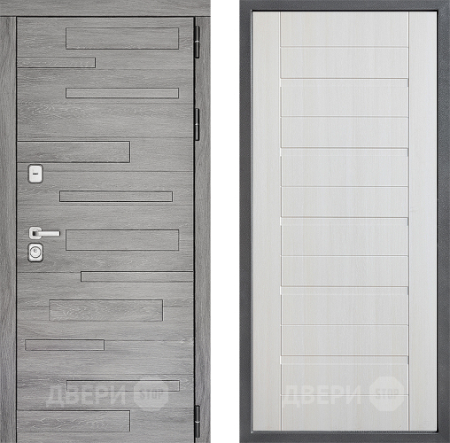 Входная металлическая Дверь Дверной континент ДК-10 ФЛ-70 Лиственница белая в Видное