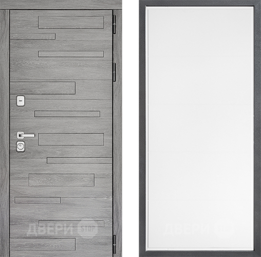 Входная металлическая Дверь Дверной континент ДК-10 ФЛ-649 Белый софт в Видное