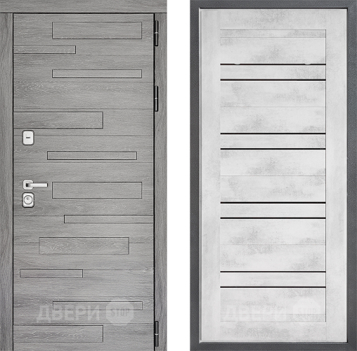 Входная металлическая Дверь Дверной континент ДК-10 ФЛ-49 Бетон снежный в Видное