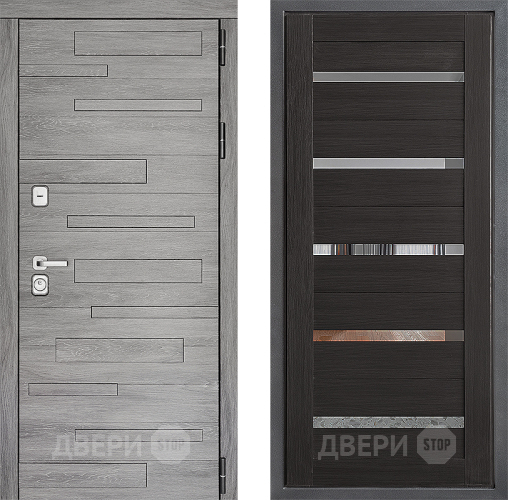 Входная металлическая Дверь Дверной континент ДК-10 ФЛ-47 Венге в Видное