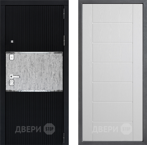 Входная металлическая Дверь Дверной континент ДК-13 ФЛ-Лайн Белое дерево в Видное