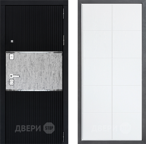 Входная металлическая Дверь Дверной континент ДК-13 ФЛ-Кватро Белое дерево в Видное