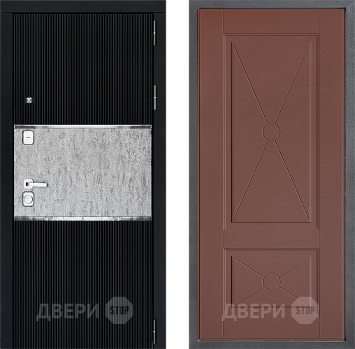 Входная металлическая Дверь Дверной континент ДК-13 ФЛ-617 Ясень шоколадный в Видное