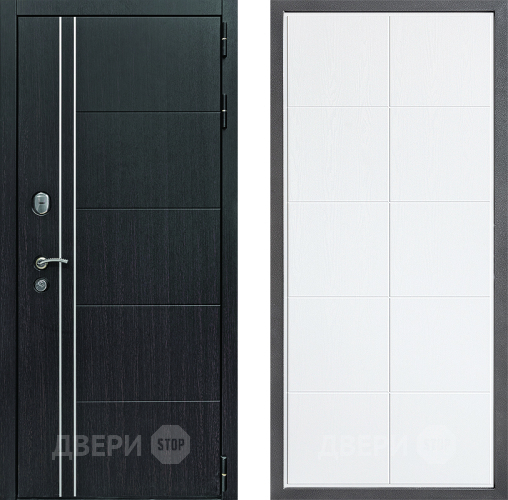 Входная металлическая Дверь Дверной континент Теплолюкс Дизайн ФЛ-Кватро Белое дерево в Видное