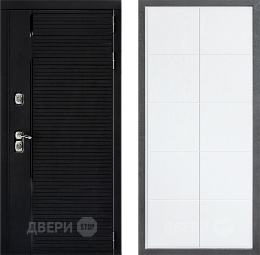 Входная металлическая Дверь Дверной континент ДК-1 ФЛ-Кватро Белое дерево в Видное